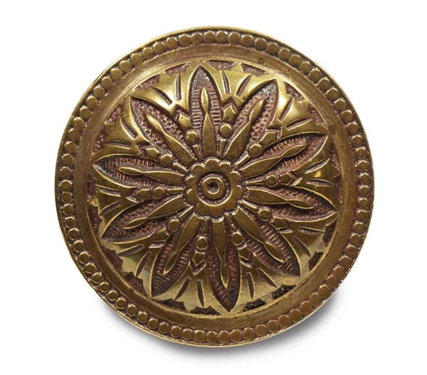 Antique Hopkins & Dickinson Radial Brass Door Knob | Olde Good Things