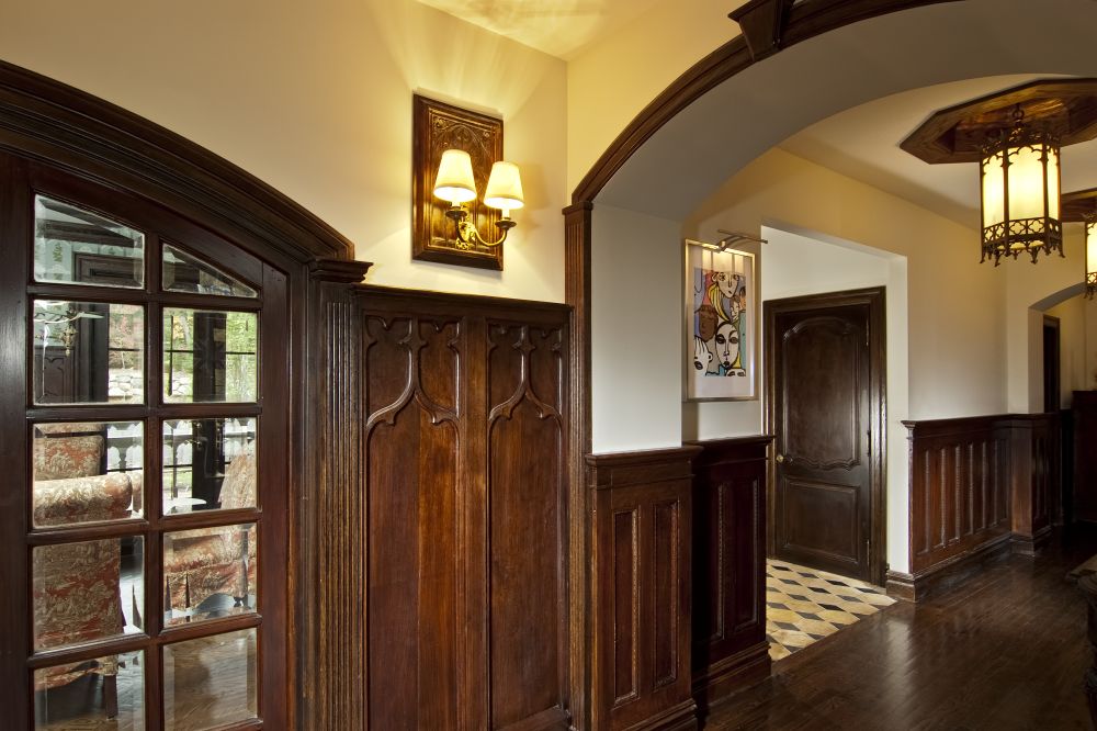 Gothic paneling and wainscoting