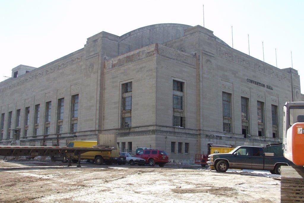 Philadelphia Convention Hall or Civic Center as seen prior to demolition