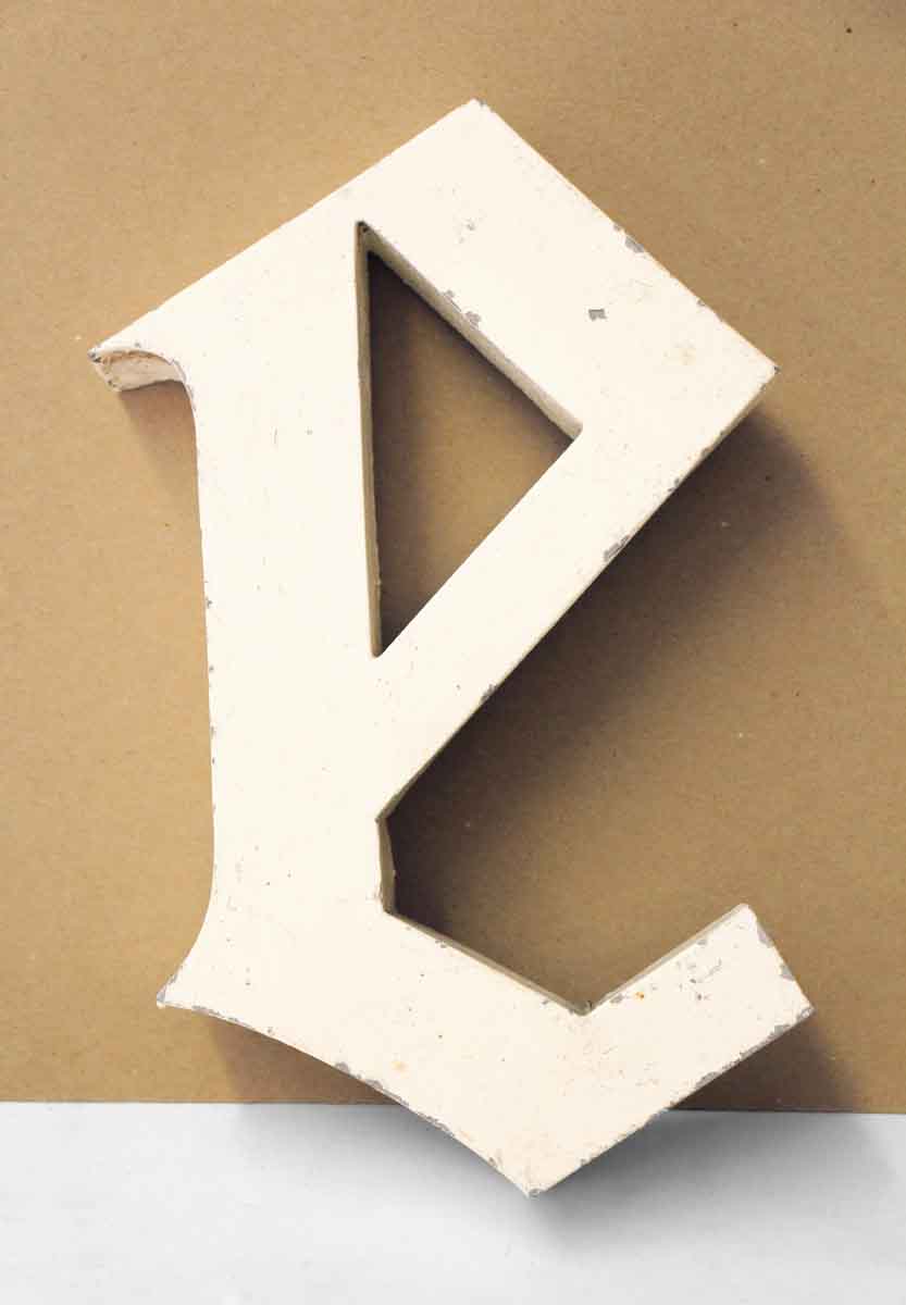 Aluminum Letter E