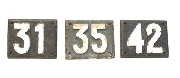 Cast Iron Plaque Stable Numbers
