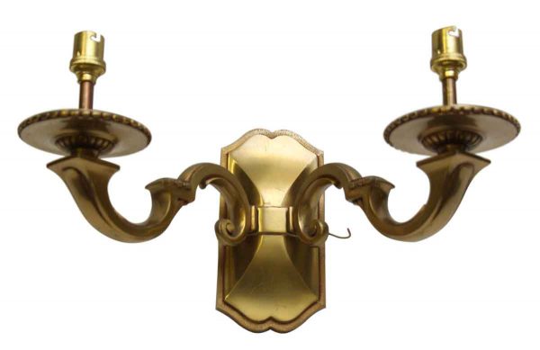 Two Armed Bronze Wall Sconce