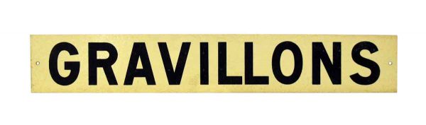 French Gravillons Road Sign
