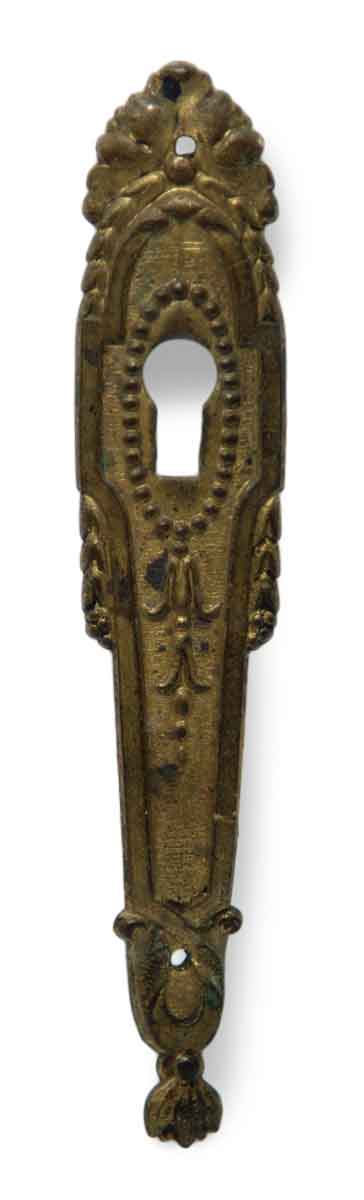 Bronze Ornate Beaded Key Hole Plate