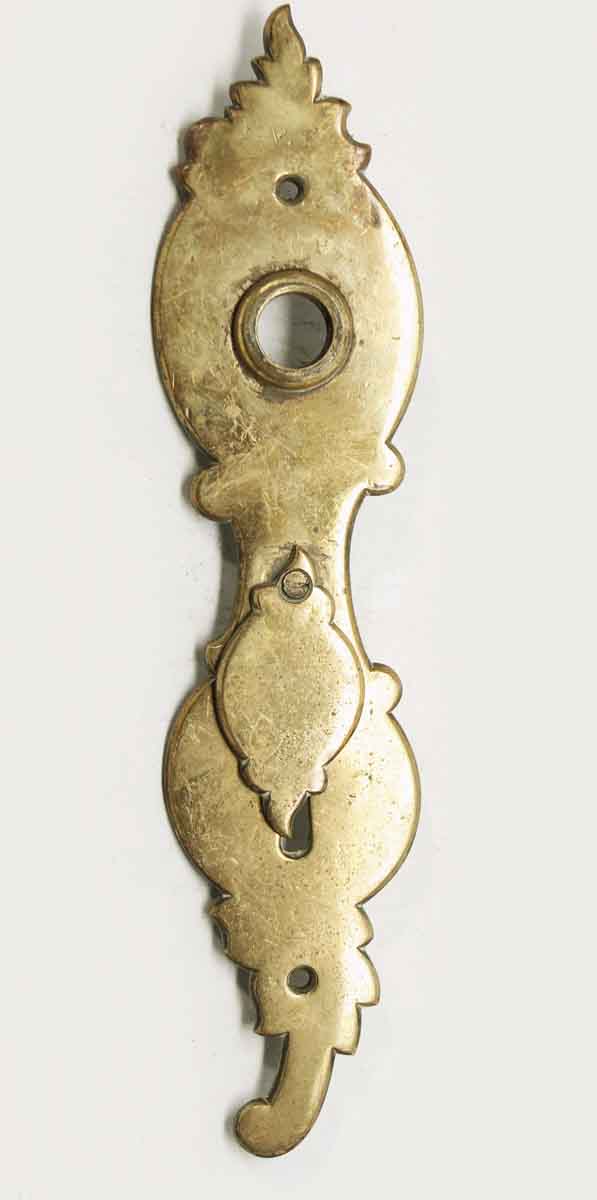 Brass Back Plate with Extra Long Keyhole