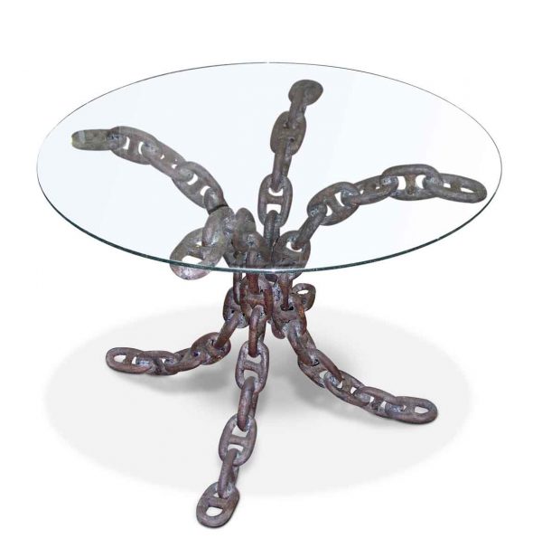 Unique Wrought Iron Nautical Chain Link Table