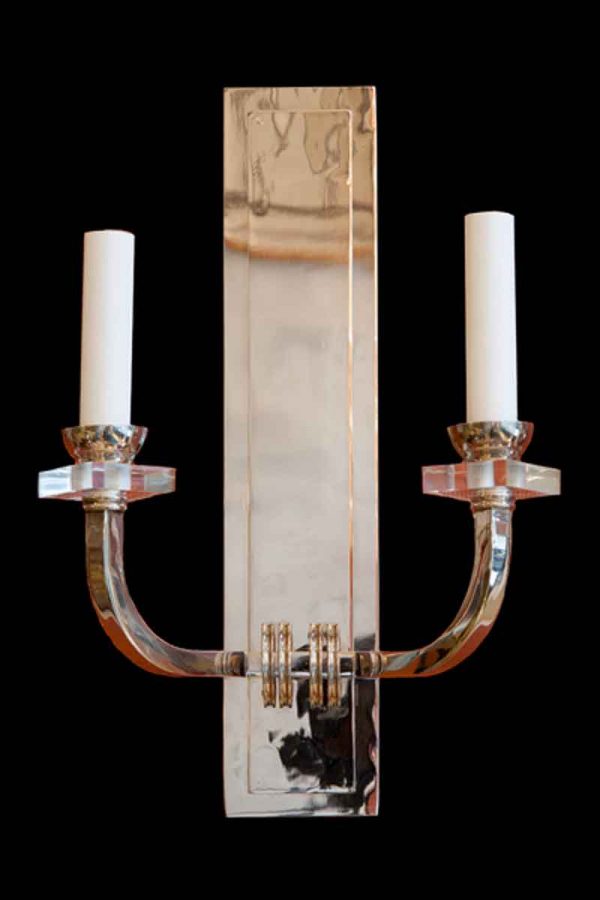 French Art Deco Two Light Sconce