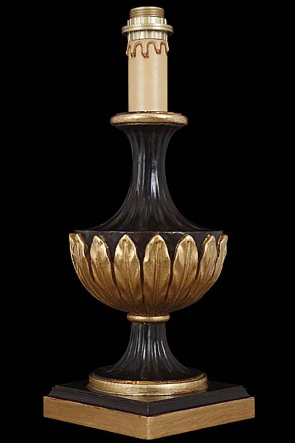 Carved Empire Style Wood Lamp