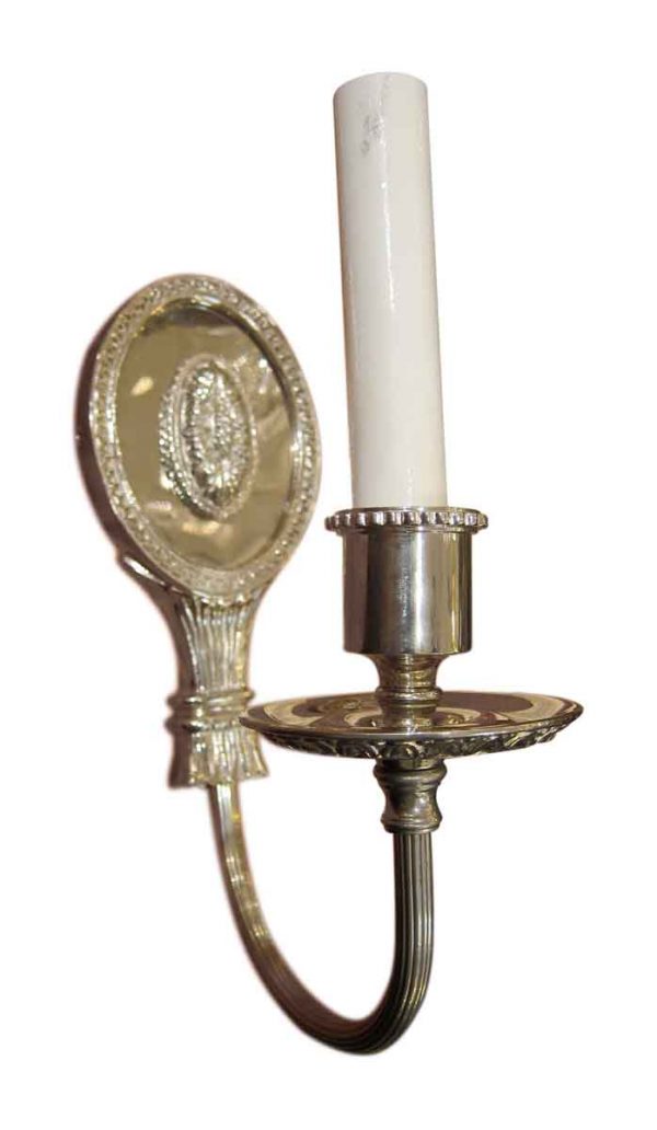 Silver Plated Ornate Sconce