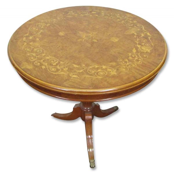 Wooden Inlaid Round Tables