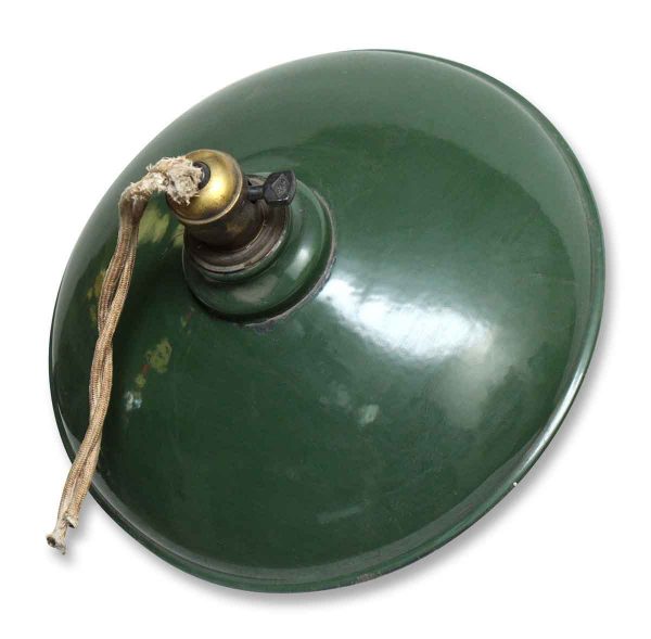 Green Industrial Light with Enamel Finish