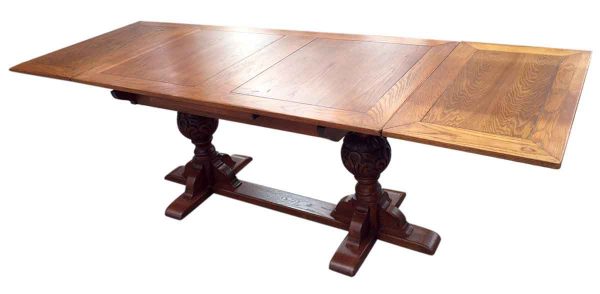 Antique Oak Refractory Table