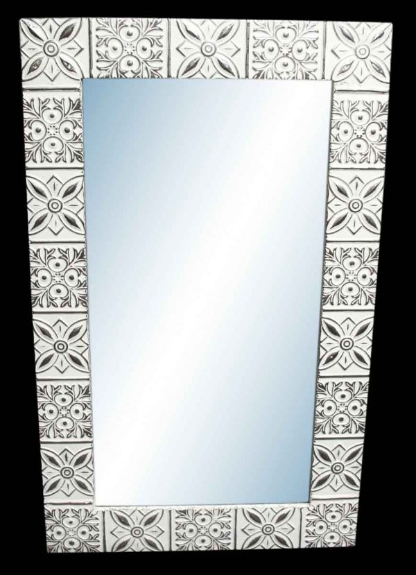 Starflake 4.5 in. Tin Framed Mirror