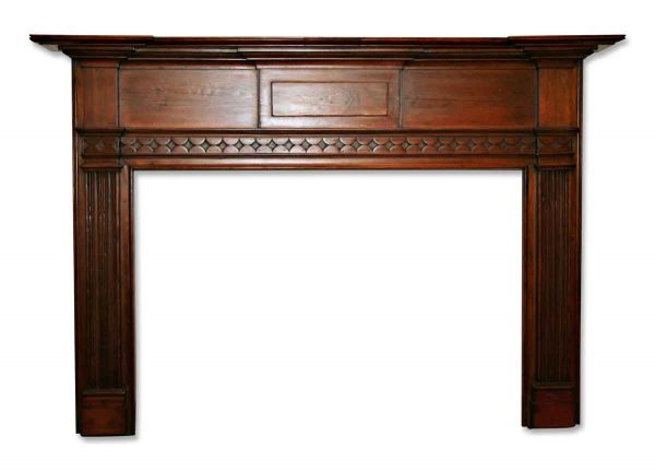 Federal Style Antique Pine Wooden Mantel