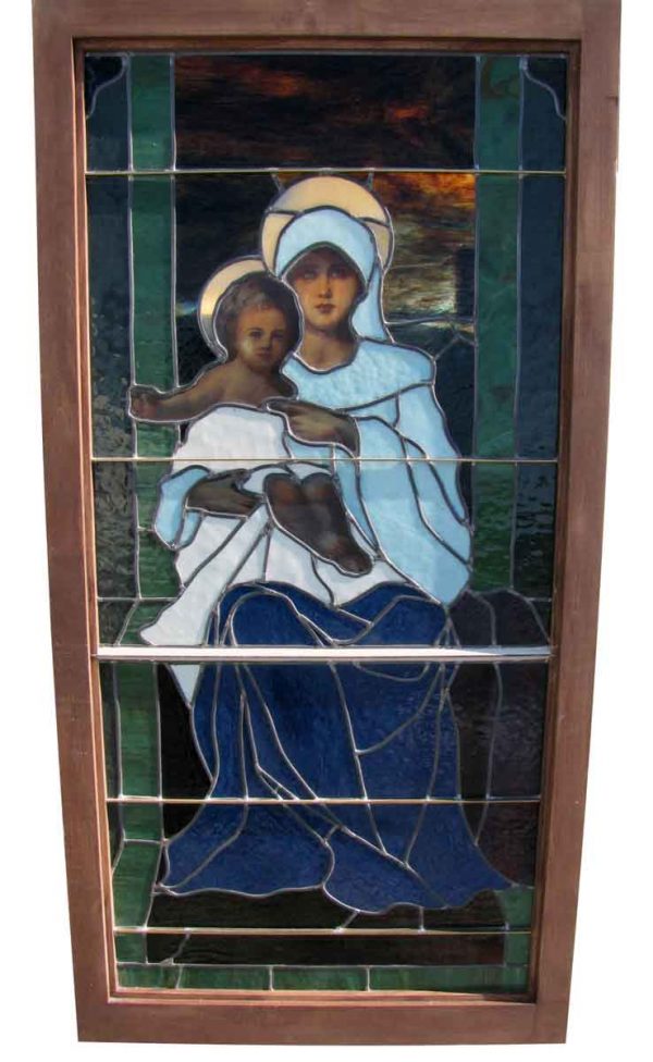 Stained Glass Window of 'Mary with Jesus'