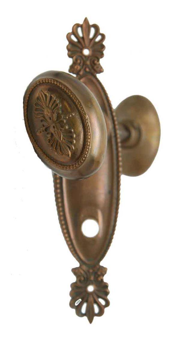 Bronze Oval Doorknob Set