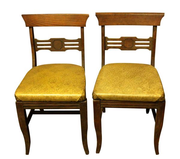 Pair of Solid Oak Chairs