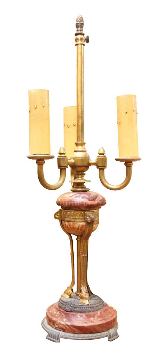 Marble & Brass Table Light