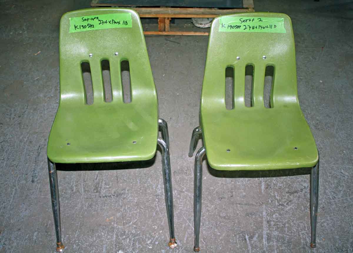 Pair of Green Chairs