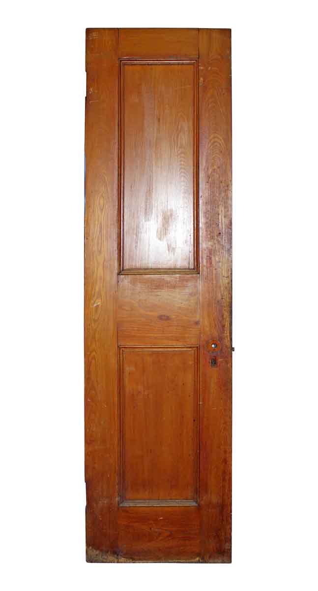 Two Panel Stained Pine Door