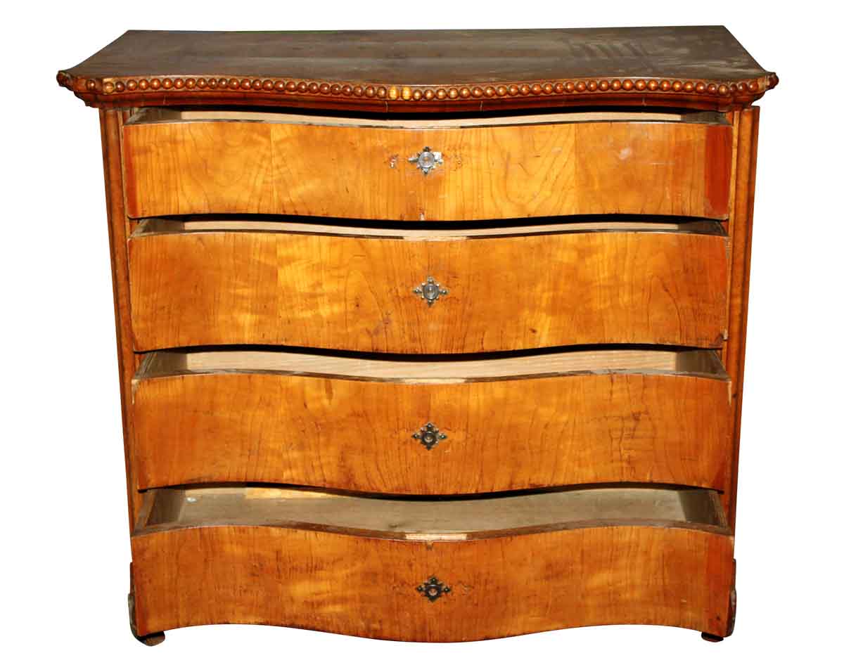 Cherry Chest with Serpentine Front Early 1800s