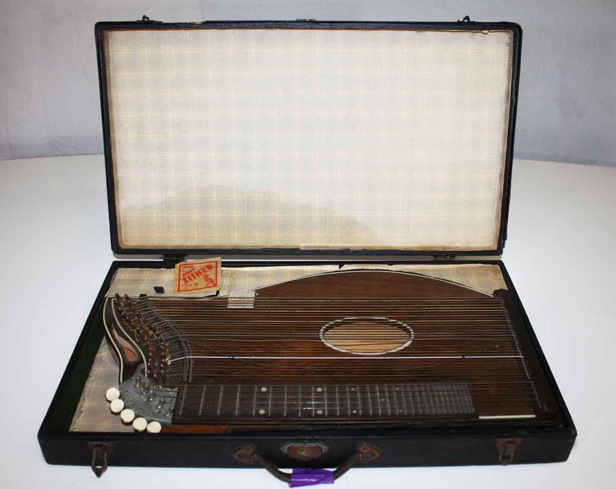 Antique Zither with Case