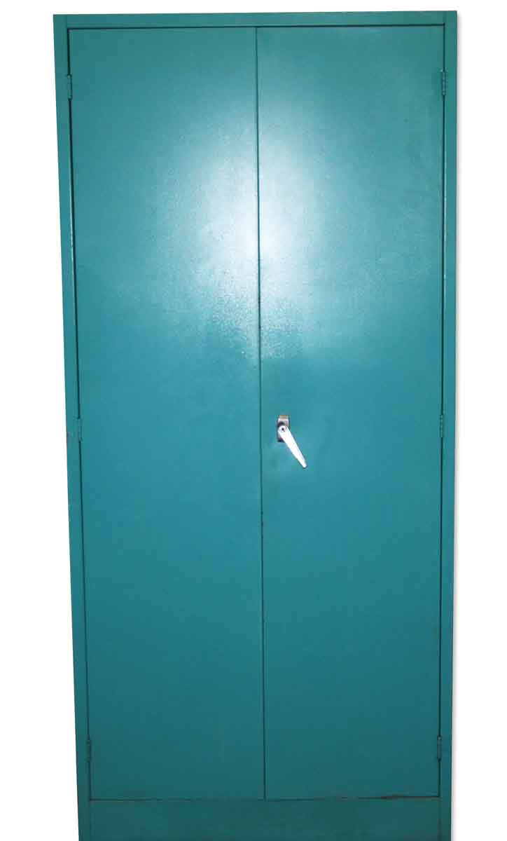 Teal Blue Metal Storage Cabinet