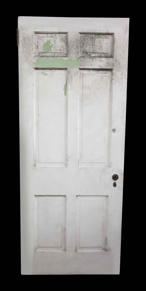 White Door with Six Vertical Panels