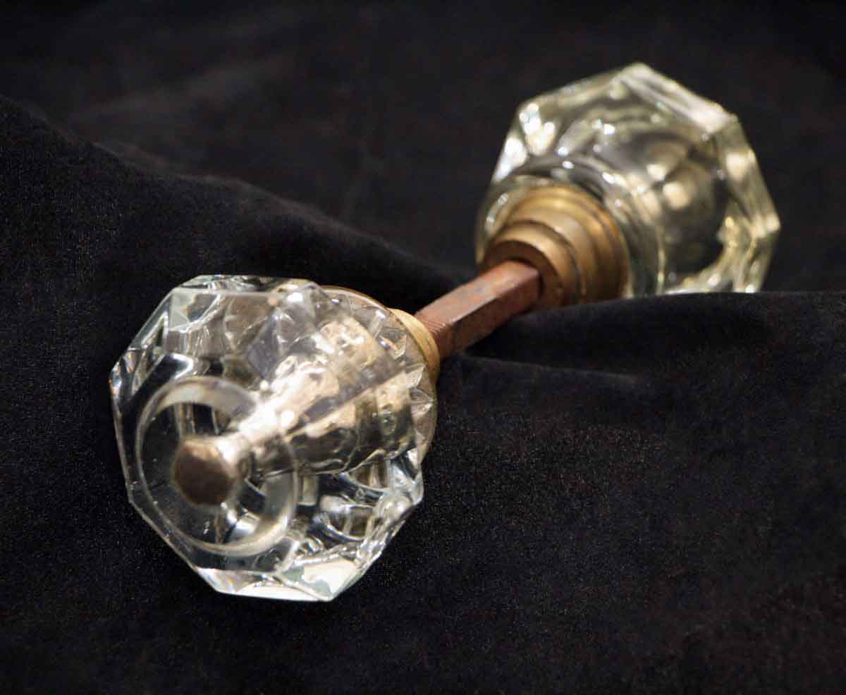Glass Knob Set with Sliver Bullet