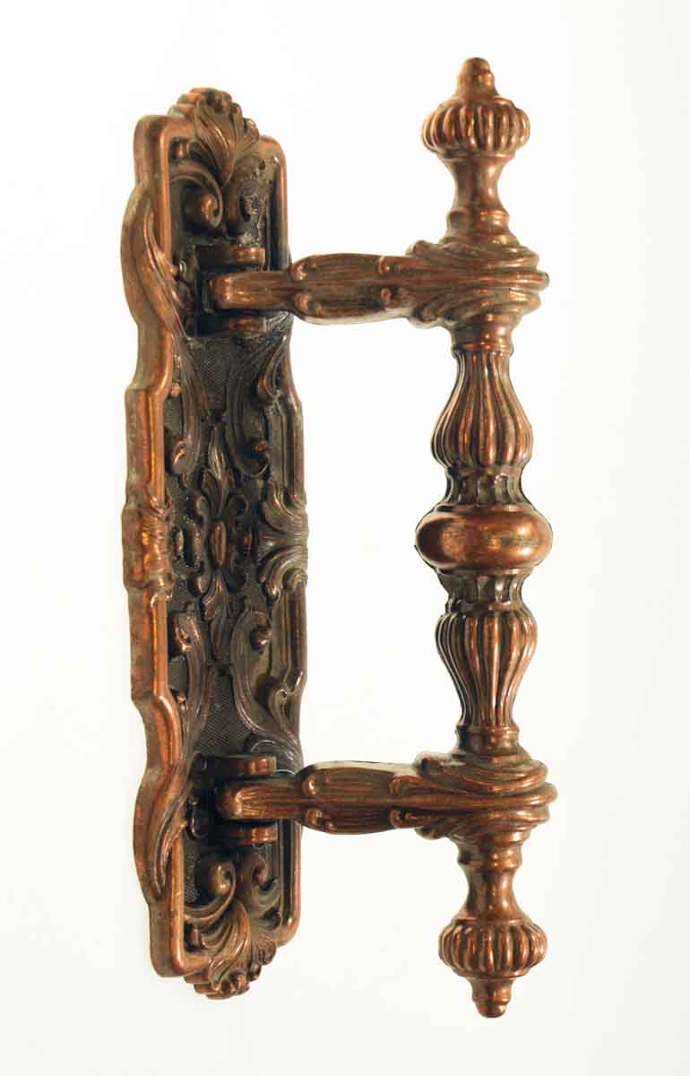 Ornate Copper Plated Door Pull
