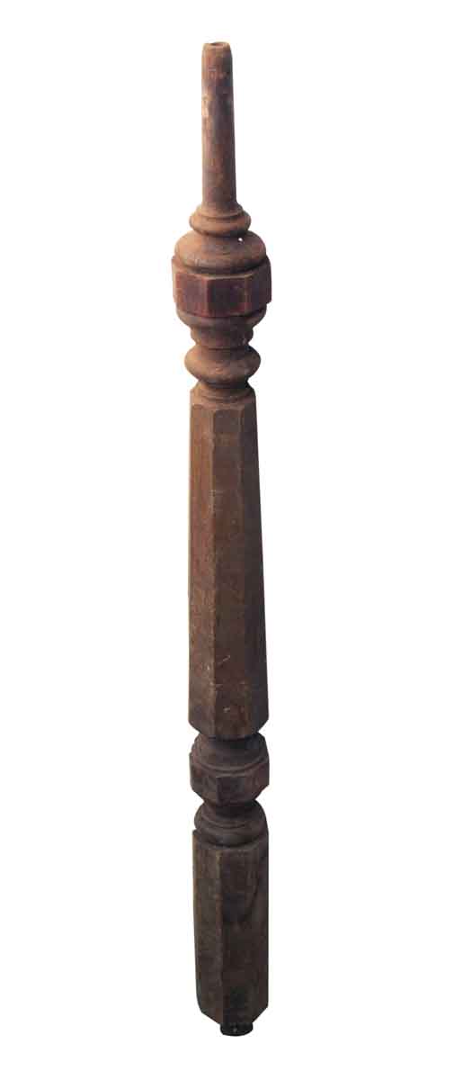 Antique Wooden Brown Spindle