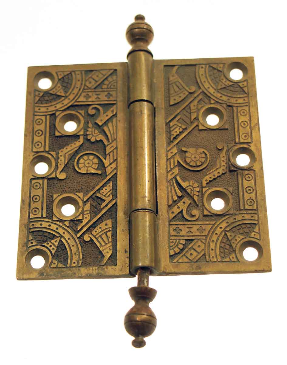 Windsor Ornate Brass Hinge