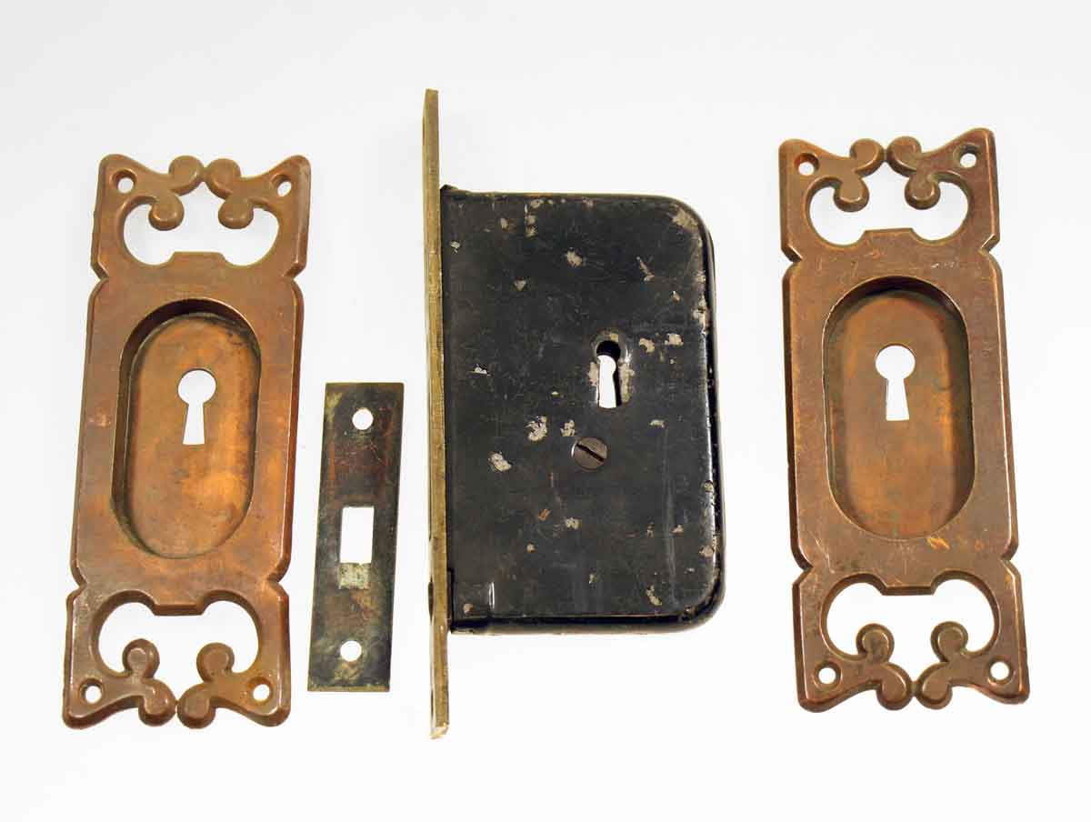 pocket door lock set