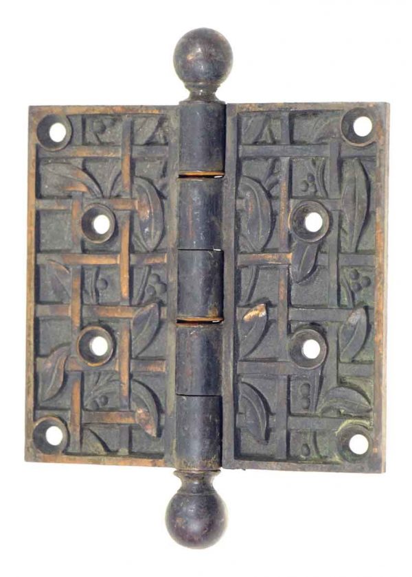 Bronze Decorative Hinge with Ball Finial