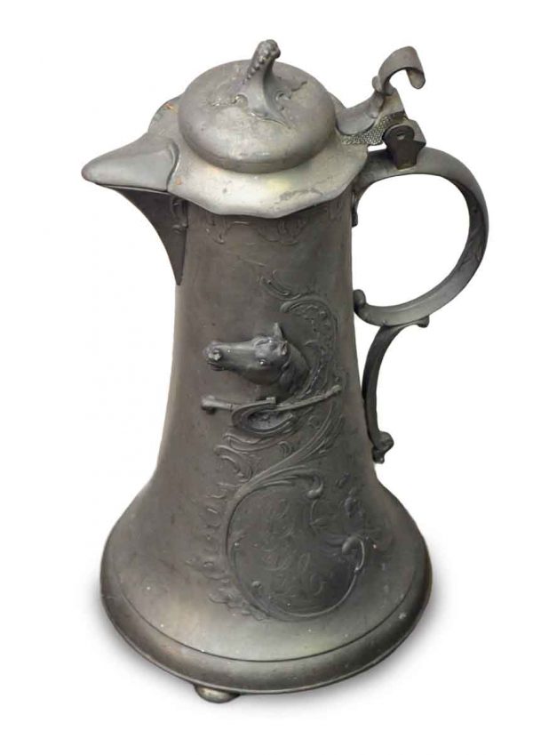 Horse Pewter Pitcher
