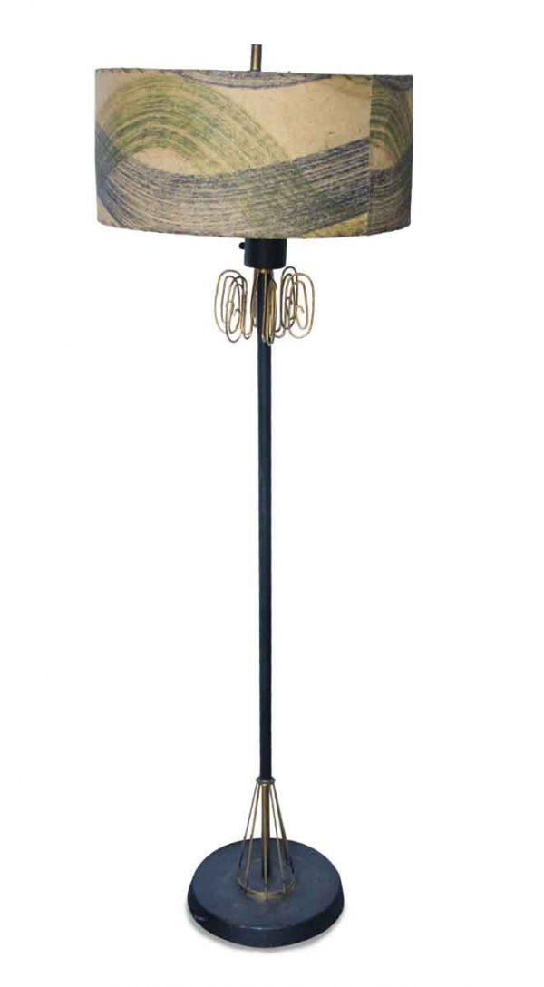 Mid Century Double Light Floor Lamp with Swivel Bulbs