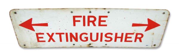 Fire Extinguisher Metal Sign