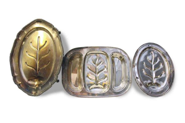 Set of Three Metal Decorative Plates