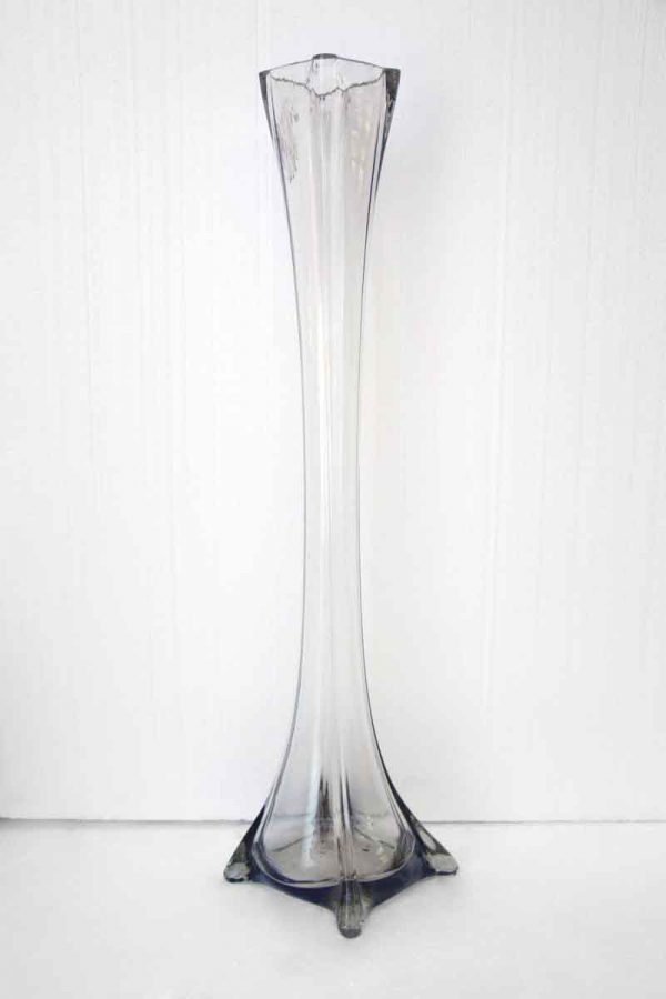 Large Slim Glass Murano Vase