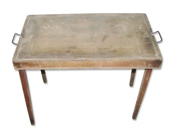 Vintage Leather Card Table