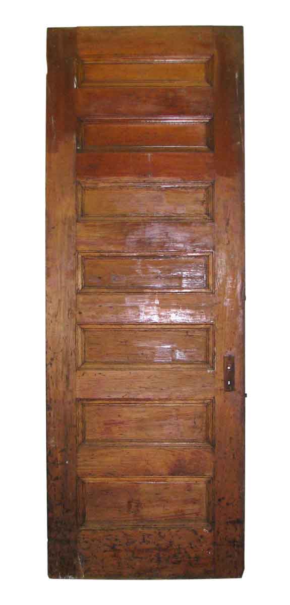 Tall Original Door with Seven Ascending Horizontal Panels