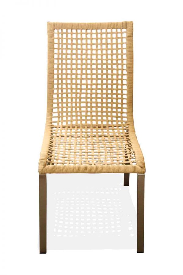 Set of Four Wicker Dining Chairs