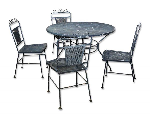 Outdoor Patio Set with Table & Four Chairs