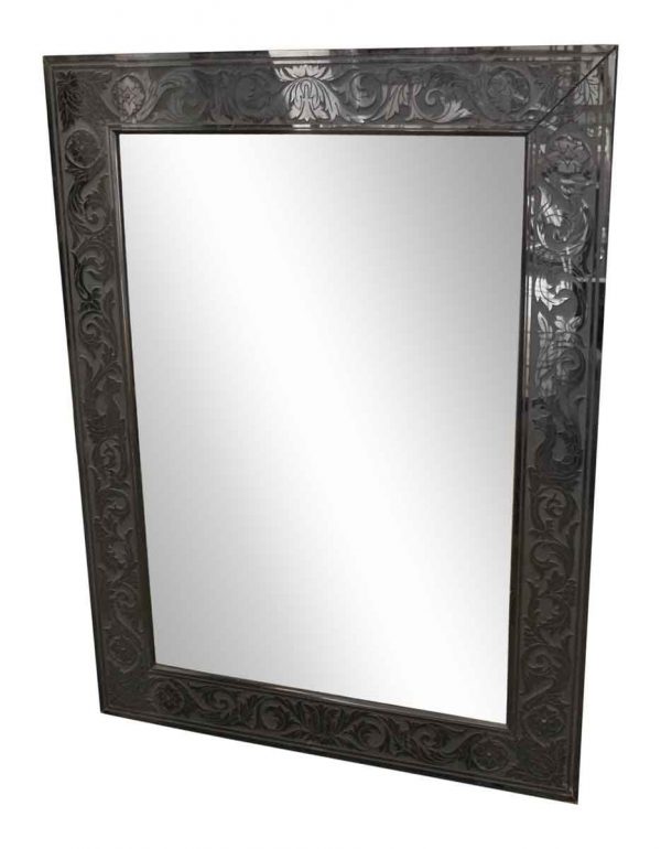 Black Decorative Framed Mirror