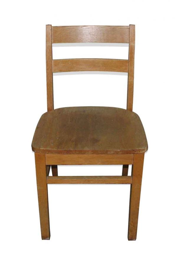 Oak School Chair with Ladder Back