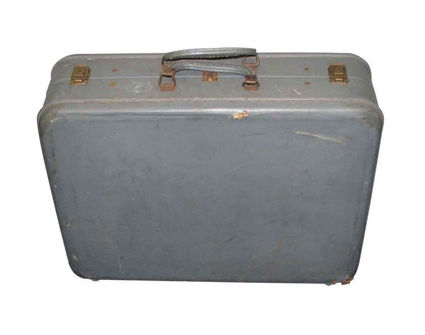 Monogrammed Light Gray Suitcase