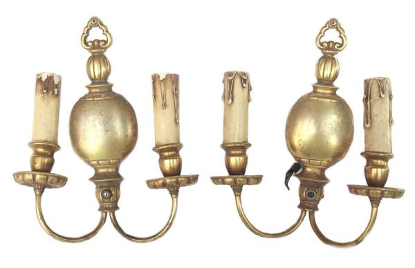 Brass Colonial Sconces