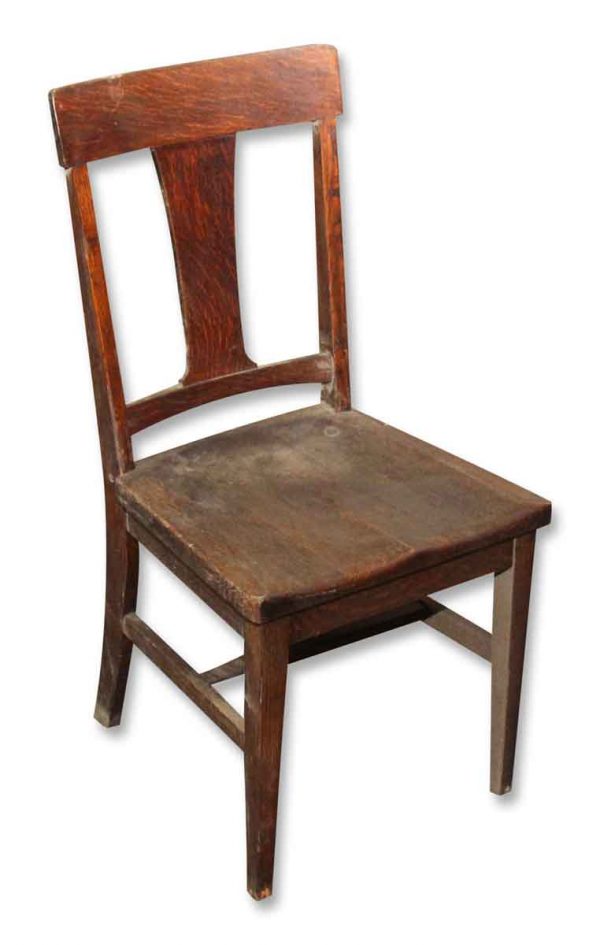 Set of Ten Wooden Oak Chairs