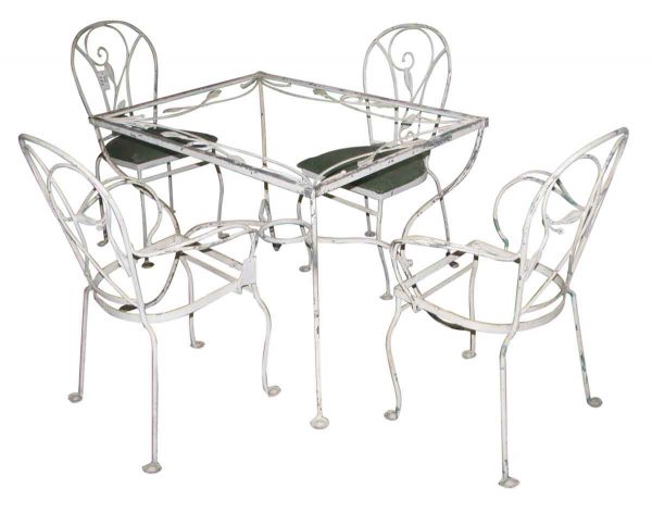 Salterini Wrought Iron Patio Table & Chairs