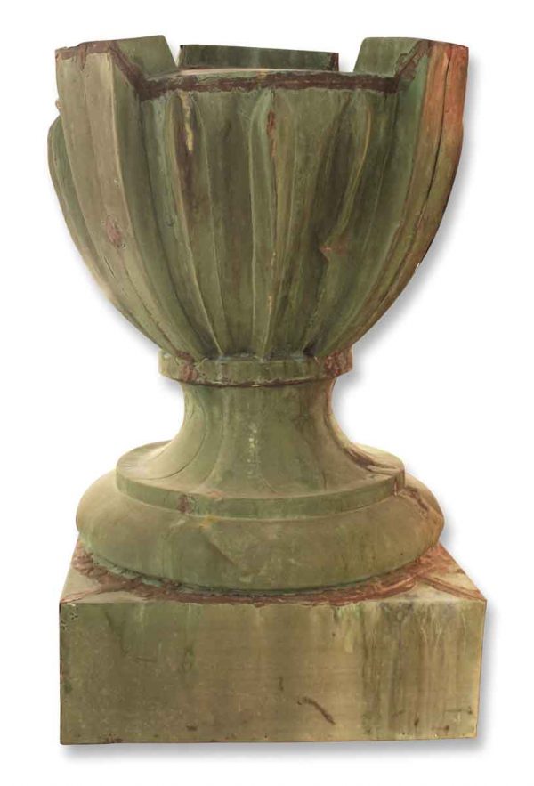 Pair of Large Copper Urn Finials